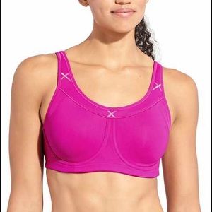ATHLETA Pink Glory Padded Bra sz 34B